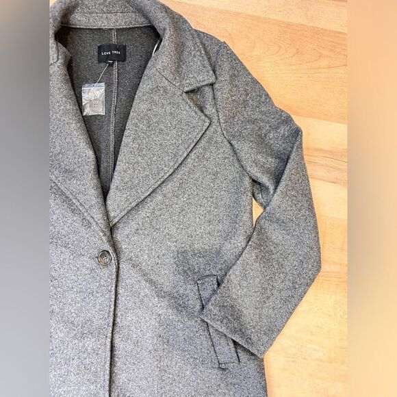 New without tags Gray wool like coat - Picture 8 of 9